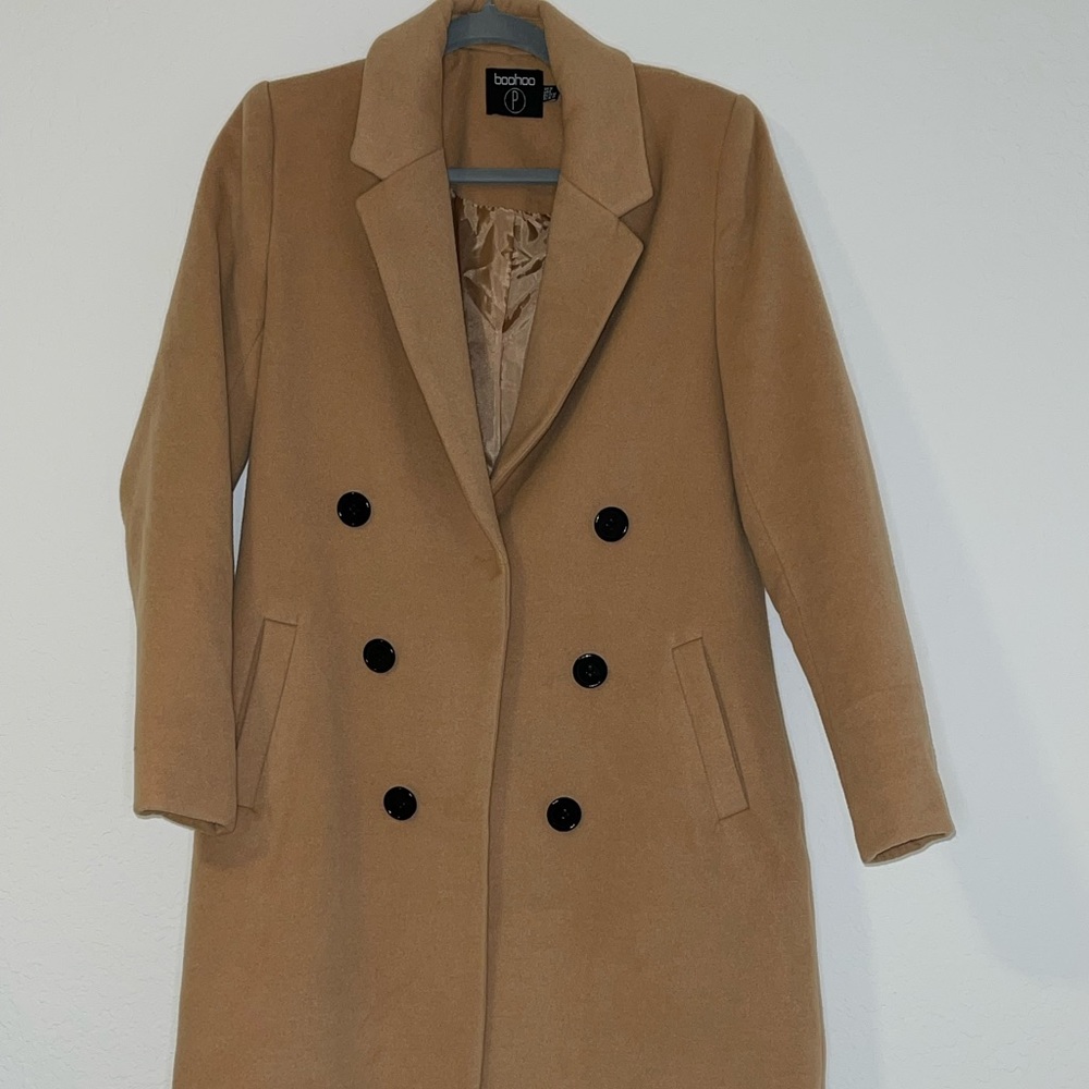 Petite Double Breasted Trench Coat 🧥